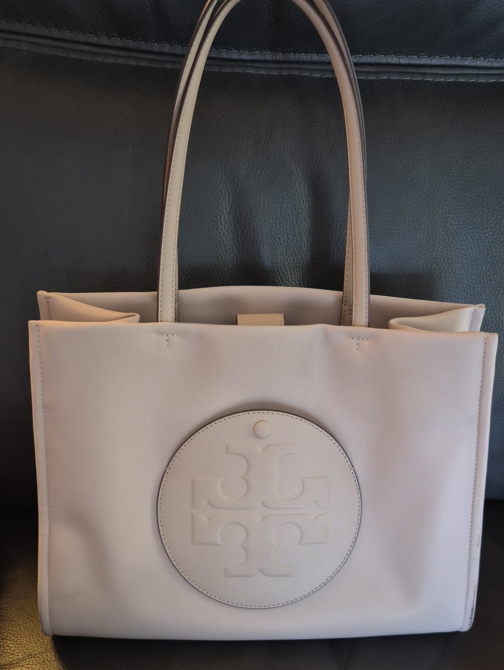 Tory Burch Rose Silk Logo Tote